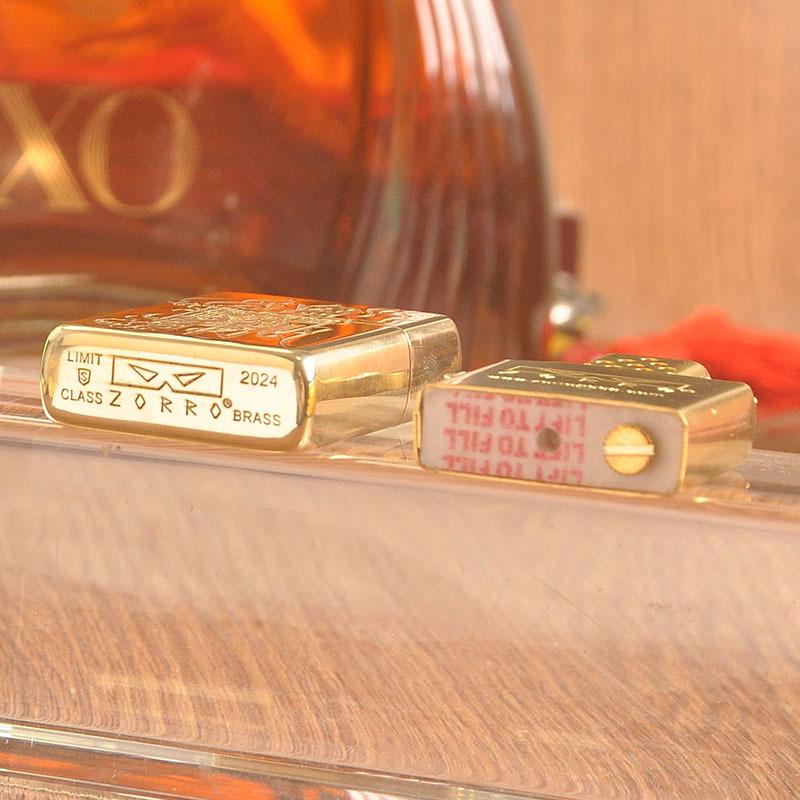 ZORRO 902 Lucky Pixiu Copper Windproof Kerosene Lighter - Creative Gift for Men