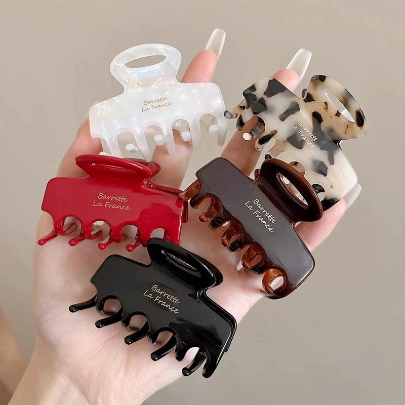Acetate Hair Claw New Retro Korean Large Crab Hair Clips Shark Clip Simple Hairpin Fashion Hair Accessories for Woman and Girls