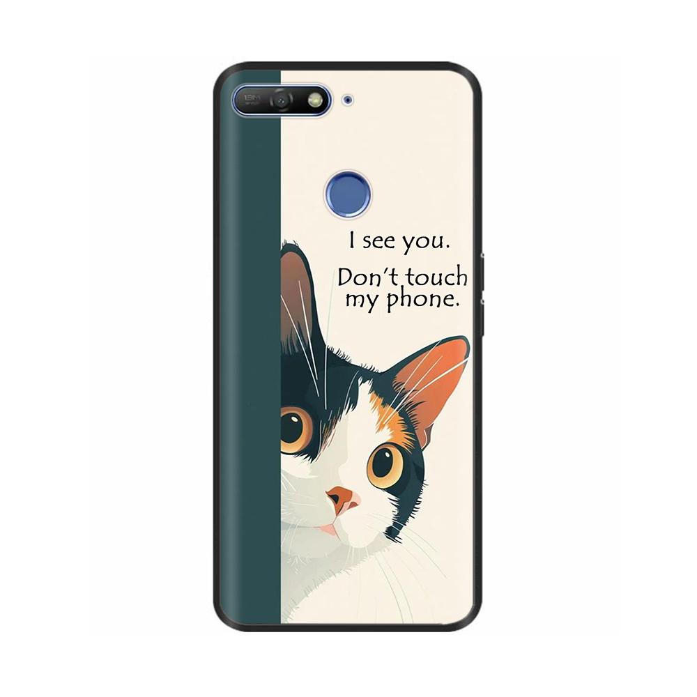 Cute Candy Painted Cover For Huawei Honor 7A Pro Case Soft Silicone Back Cover For Honor 7C Cases Honor7A Pro 5.7" Cases Bumper