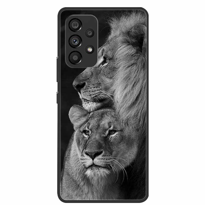 Для Samsung Galaxy A53 5G Чехол Животные Силиконовый ТПУ Мягкая Задняя Крышка Телефона Чехол Для Samsung A53 5G SamsungA53 Волк Funda Coque