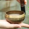 Nepalese Handmade Buddha Sound Bowl Tibetan Singing Bowls Yoga Meditation Musical Instrument Therapy Copper Bowls Tibetan Bowl