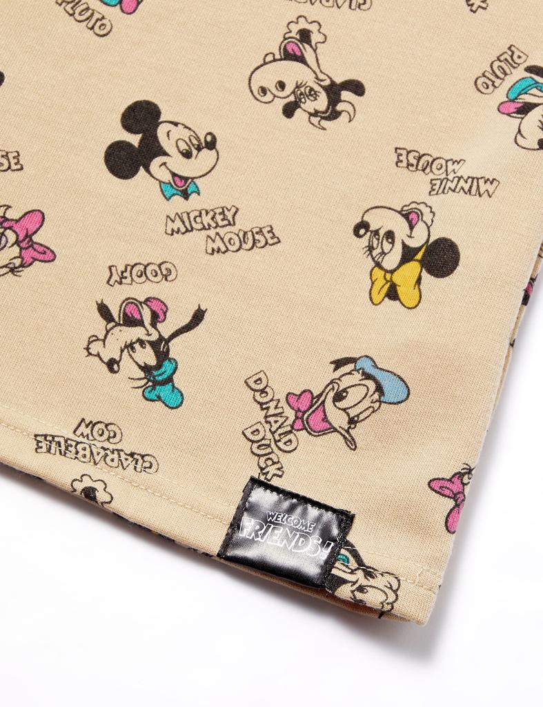 Пижамный комплект для длинного верха и низа пижамы, домашняя одежда, бежевый 110 [Disney] Девочки, Картон, Рукав, Комплект, Спортивный костюм, 15110800130110,