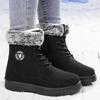 Snow Boots Women's High-top Cotton Boots Cold-proof and Warm Boots Women's Velvet Thickened Cotton Shoes Soft-soled Versatile Boots