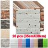 10 самоклеящихся 3D пенопластовых наклеек на стену, декор для комнаты, водостойкие самоклеящиеся обои под кирпич для украшения интерьера
