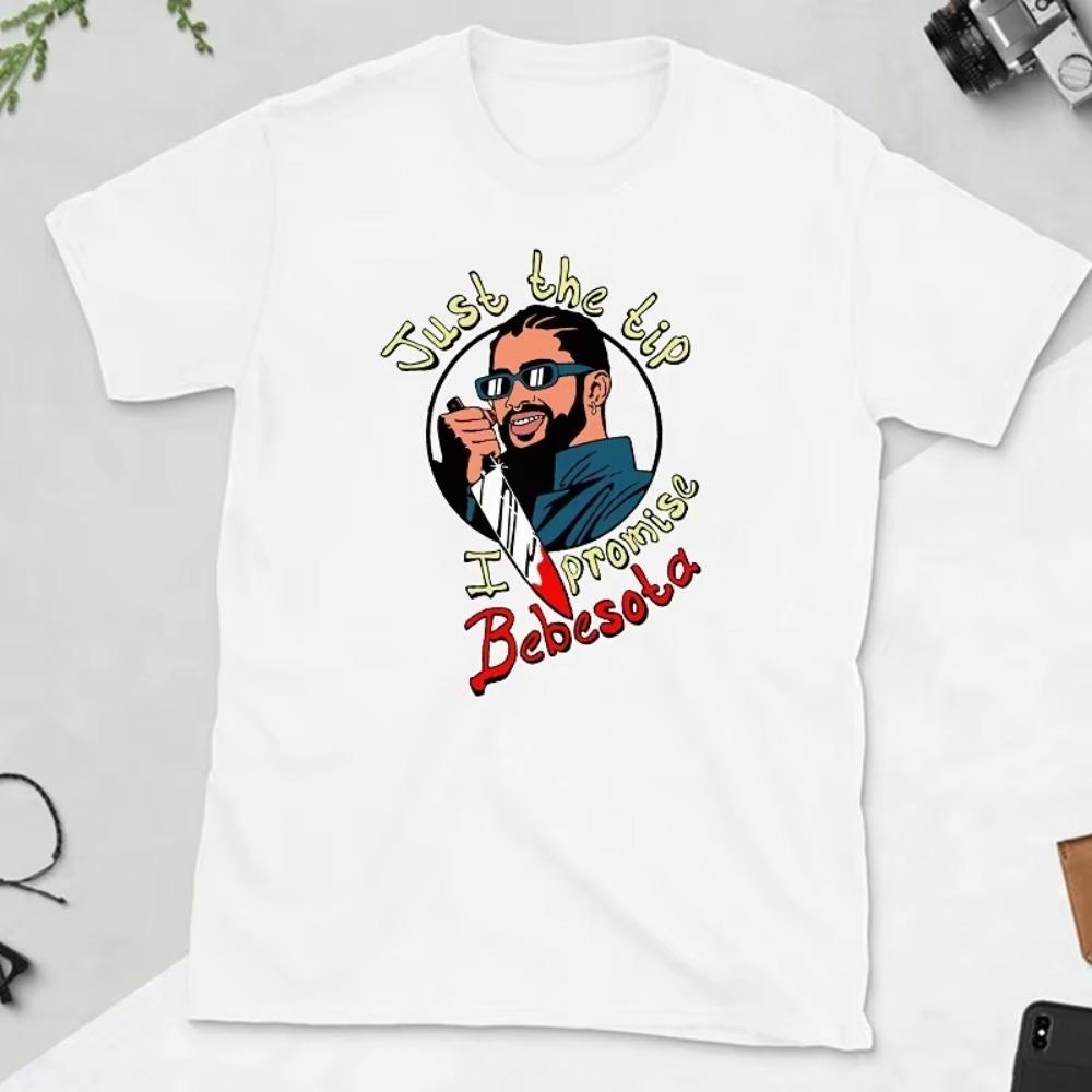 Женская футболка Bad Bunny с принтом, новая летняя графическая футболка каваи, милая футболка с круглым вырезом и коротким рукавом, забавная мультяшная футболка, топы, одежда