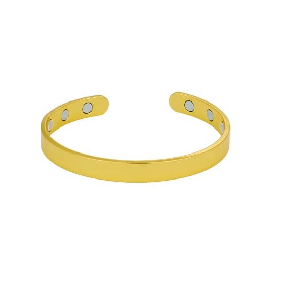 Магнитный Браслет Регулируемый Унисекс Браслет Минималистичный Браслет-Манжета из Сплава с Эффективными Магнитами Открытый Браслет Подарок для Мужчин и Женщин