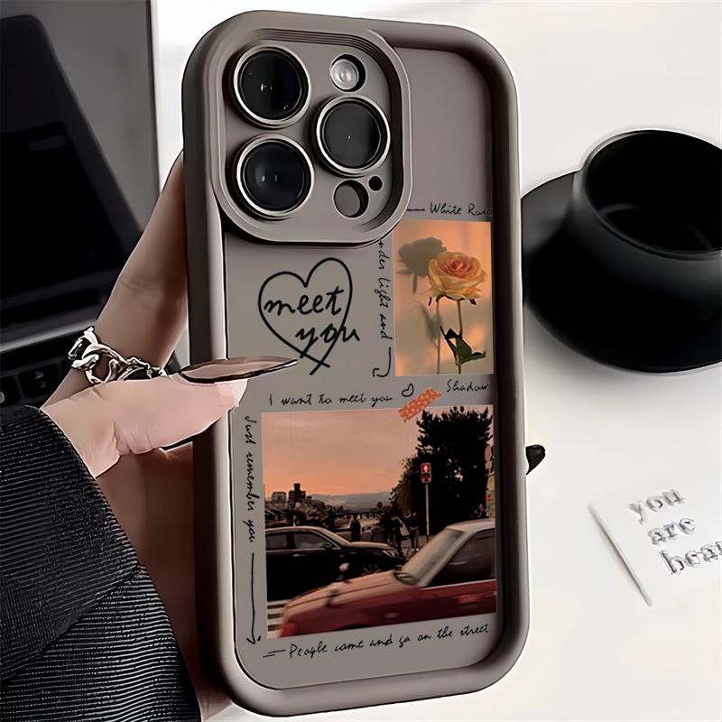 Роскошный Чехол для Телефона Силуэт Повседневной Жизни Для Google Pixel 9 8 7 8A 7A Pro XL 4G 5G Мягкий Силиконовый TPU Задняя Крышка