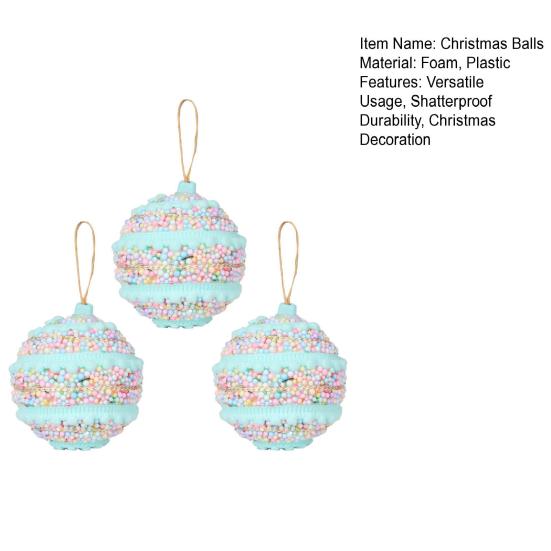 3 шт. Рождественские шары, украшения, декоративные, небьющиеся, пенопластовые, рождественские лампочки, юбка для елки, дом