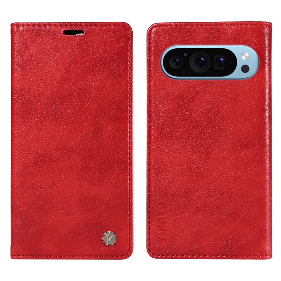 Премиальный кожаный прочный магнитный чехол для телефона Google Pixel 9 Pro Pixel 8 8 Pro 9A 8A 7A Pixel 6 6A Pro чехол-кошелек с подставкой и отделениями для карт