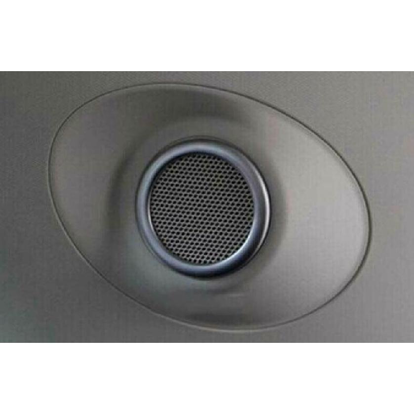Car Inner Door Speaker Horn Cover Trim 2PCS For Ford Edge 2015- Matte Silver