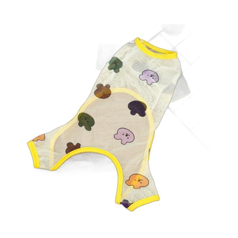 Pet Four-legged Clothes Vest Dog Cat Dog Supplies Cat Air Conditioner Clothing Anti-dirty and Anti-mosquito Golden Retriever Corgi Clothing