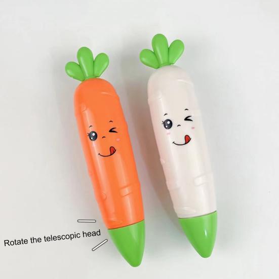 Телескопическая игрушка-редис, забавная волчок, снятие стресса, декомпрессия, портативная гравитационная игрушка-морковка, подарок на день рождения для детей и взрослых