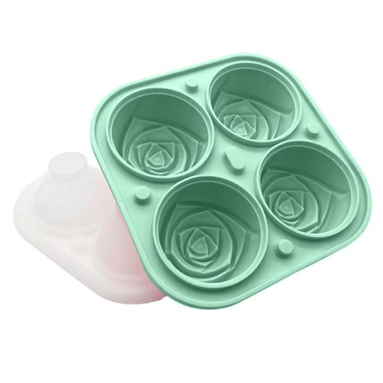 Форма для льда Rose Ice Cube Mold из пищевого силикона для коктейлей Whiskey BPA Free Ice Cube Maker