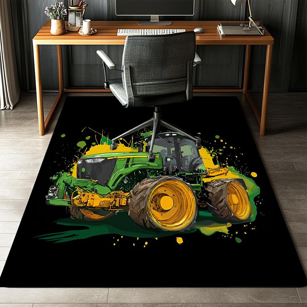Truck Printed Carpet,Rug,for Office Chair Living Room Bedroom Kitchen Room Decor Gifts.