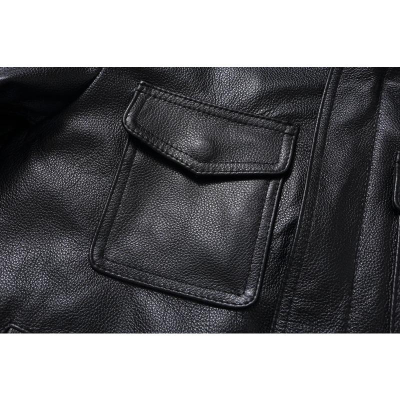 Китайский размер Повседневная натуральная воловья кожаная мужская куртка облегающая черная кожаная куртка мужское пальто мужская кожаная куртка весна осень