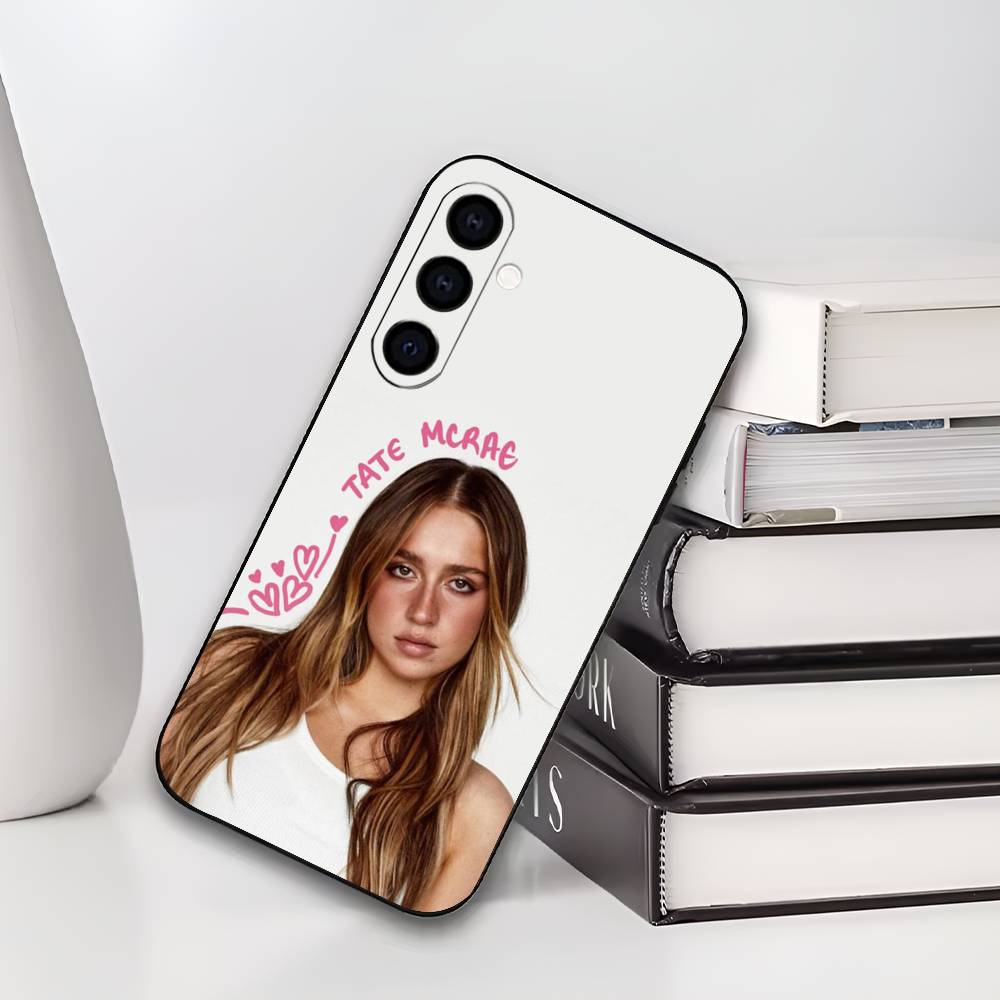 Чехол для телефона T-Tate McRae для Samsung Galaxy A73,A72,A71,A70,A53,A52,A51, Мягкий силиконовый черный чехол