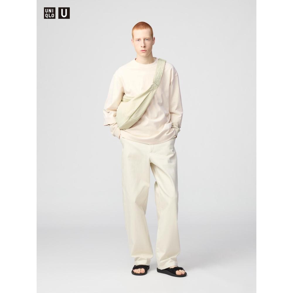 Uniqlo Широкие брюки-чиносы, длина штанины 85,5 см, длинная длина 