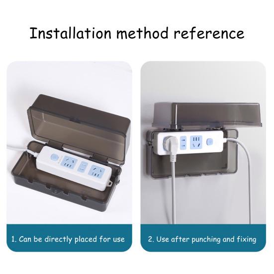 Outdoor Waterproof Power Strip Box Rain-proof Weather Proof Wall Mount Electrical Box