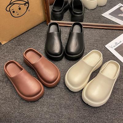 Модные Новые Летние Пляжные Толстая Подошва EVA Женские Толстая Подошва Домашние Тапочки Женские Легкие Противоскользящие Толстая Подошва