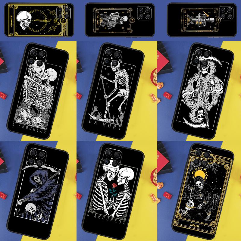 Чехол для телефона Honor X9b X8b X9a X8a X8 X9 X9c 50 70 90 Lite Honor 200 Pro Magic 7 5 6 Lite с рисунком Таро Смерть