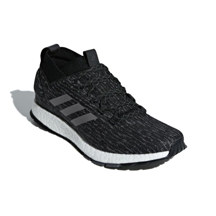 Adidas Pure Boost Comfortable Fabric Non-Slip Breathable Low-Top Marathon Running Shoes Unisex Sneaker Black Gray G26429