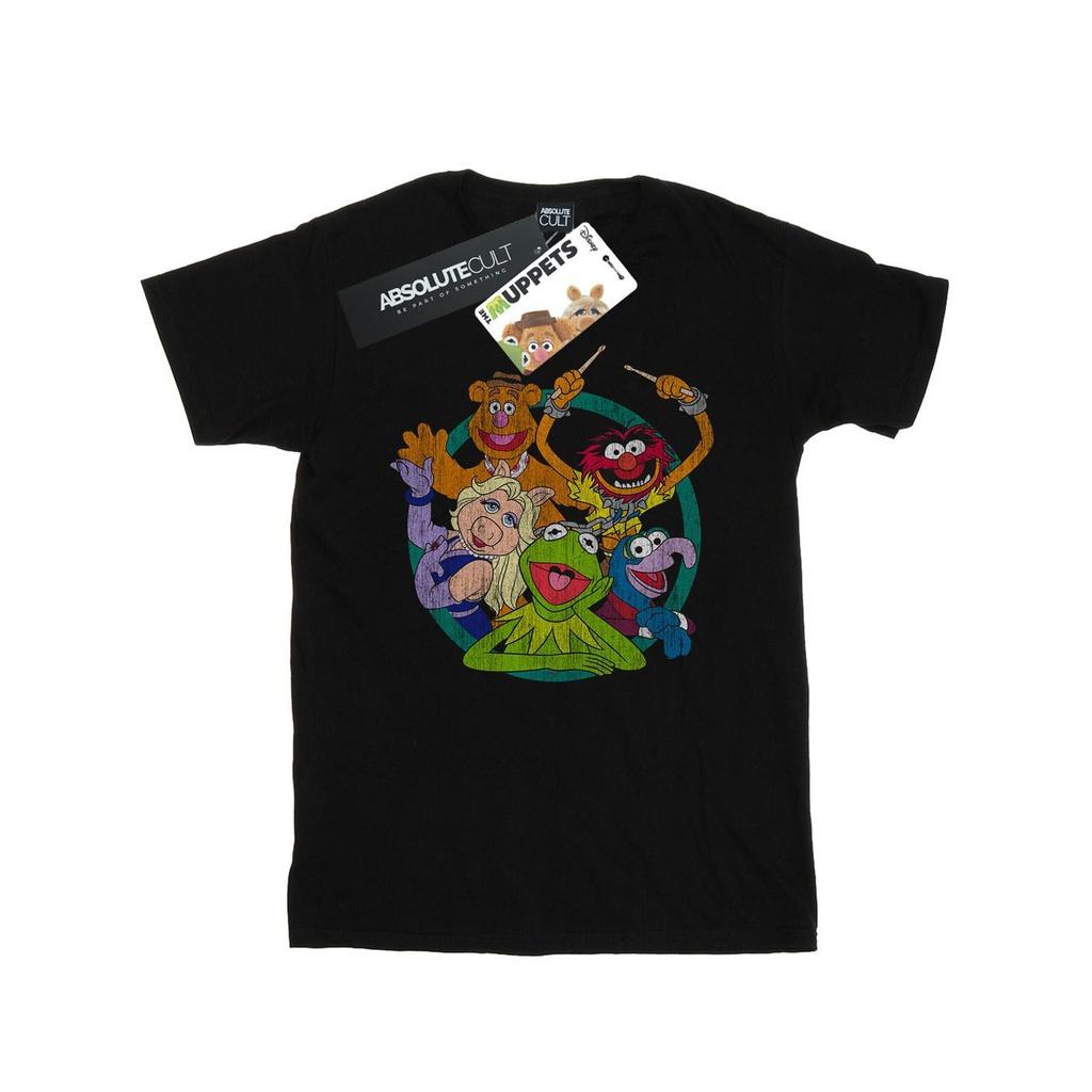 Disney Womens/Ladies The Muppets Group Circle Cotton Boyfriend T-Shirt