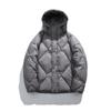 Men's Solid Color Trendy Couple Down Jacket Men's Versatile Casual Autumn and Winter New Thick Warm Hooded Down