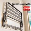 Miling No-Drill Folding Wall Towel Rack