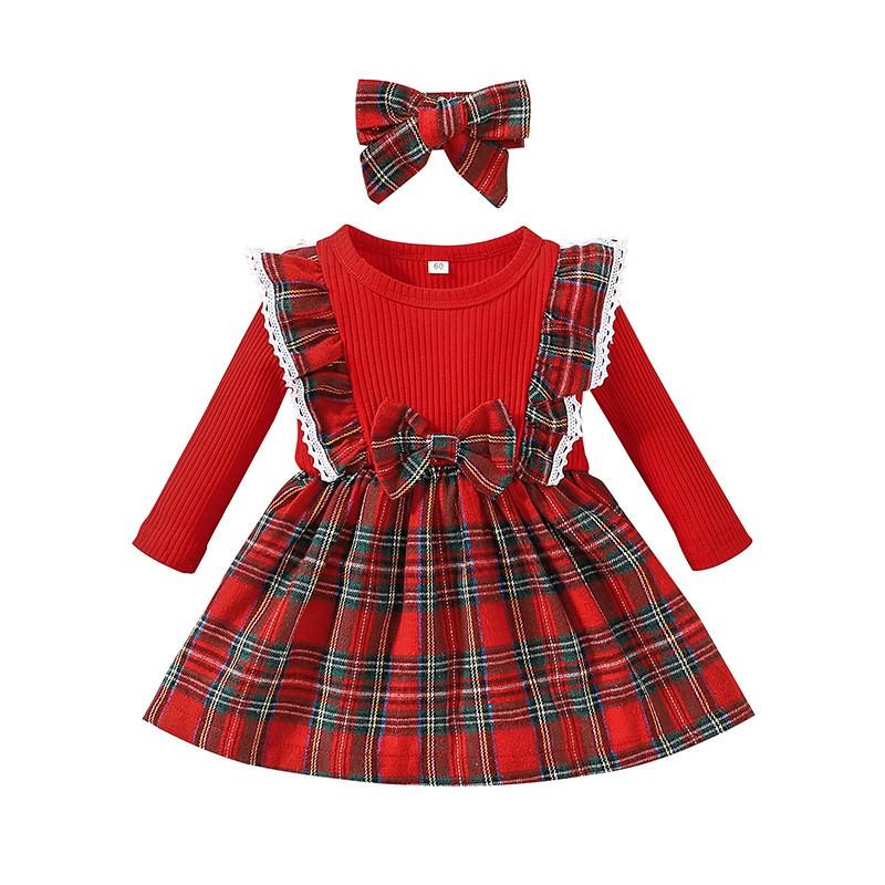 Autumn And Winter Children's Plaid Skirt Baby Baby A-Line Skirt