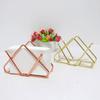 Iron Paper Towel Holder Triangle Shape Stainless Large Capacity Polished No