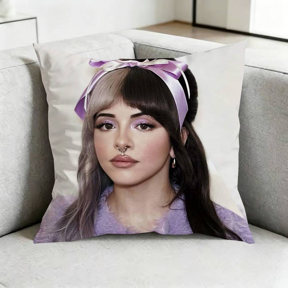 Наволочка для подушки с изображением певицы Melanie MMartinez, квадратная, двусторонняя, чехол для диванной подушки, для спальни, прикроватной подушки, подарок