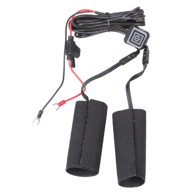 Motorcycle Heated Grips Handlebar Heating Film Warmer Kit for Motorcycle ATV