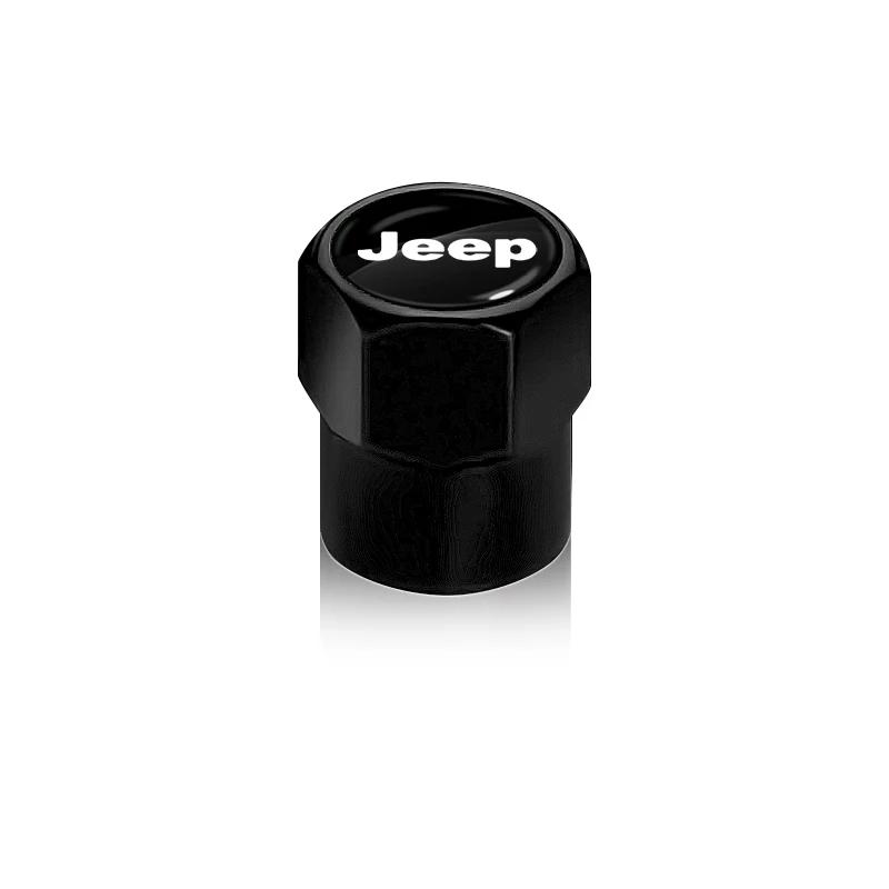 4Pcs Car Tire Valve Cover Wheel Protection Dust Caps Car Accessories For Jeep Grand Cherokee Xj Wk2 Wj Wrangler Jl Compass AKL1