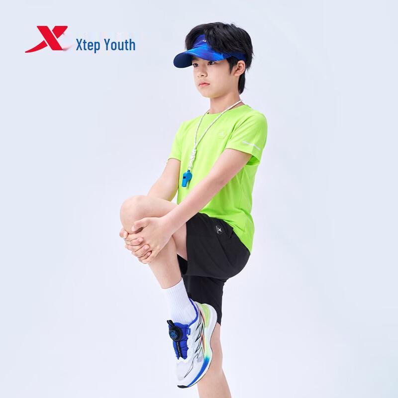 Xtep Youth Moisture-Wicking Sport Print Short-Sleeve T-Shirt