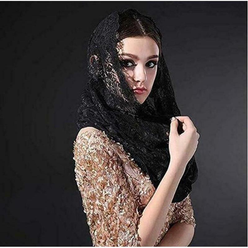 Вуаль для свадьбы Хэллоуина от Meier Bridal, головной платок из вышитого кружева, вуаль для лица, женский марлевый шарф