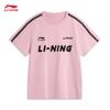 Li-Ning Женская спортивная футболка с коротким рукавом и круглым вырезом