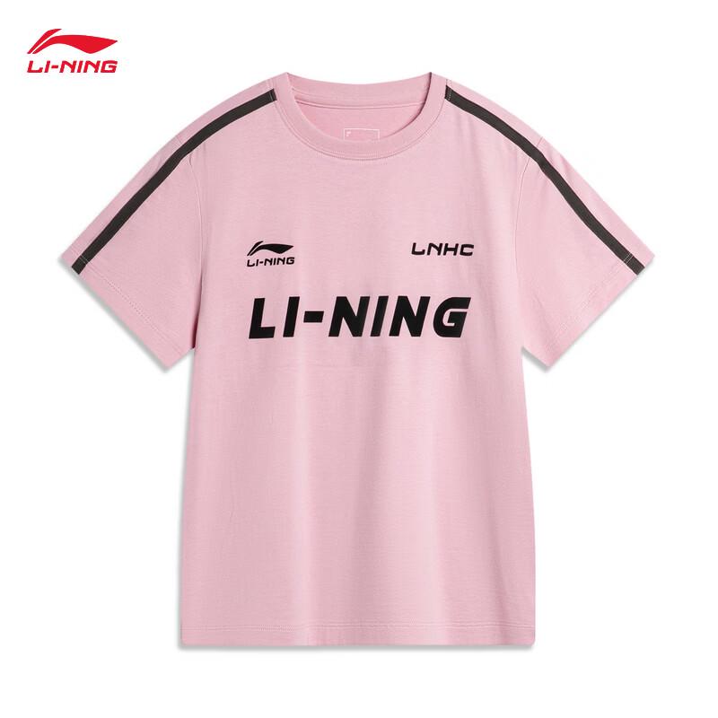 Li-Ning Женская спортивная футболка с коротким рукавом и круглым вырезом