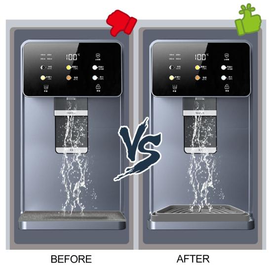 Диспенсер для воды на холодильник, поддон для капель, силиконовый брызговик, ловушка для капель воды на холодильник, поддон, коврик, коврик для дома, кухни, принадлежности