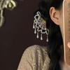 Жемчужный гребень для волос Женский гребень для волос Hanfu Cheongsam Боковая заколка для волос Древнее жемчужное украшение для волос с кисточкой Заколка для волос Hanfu