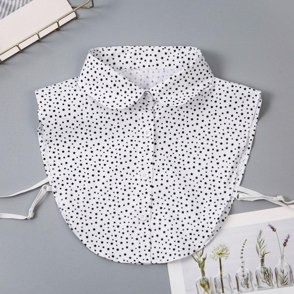 1pc Sexy Lace Fake Collar Shirt Shawl Flower Crochet Neckline Collars Women Detachable Collar Half Shirt Faux Collar Lace Fabric