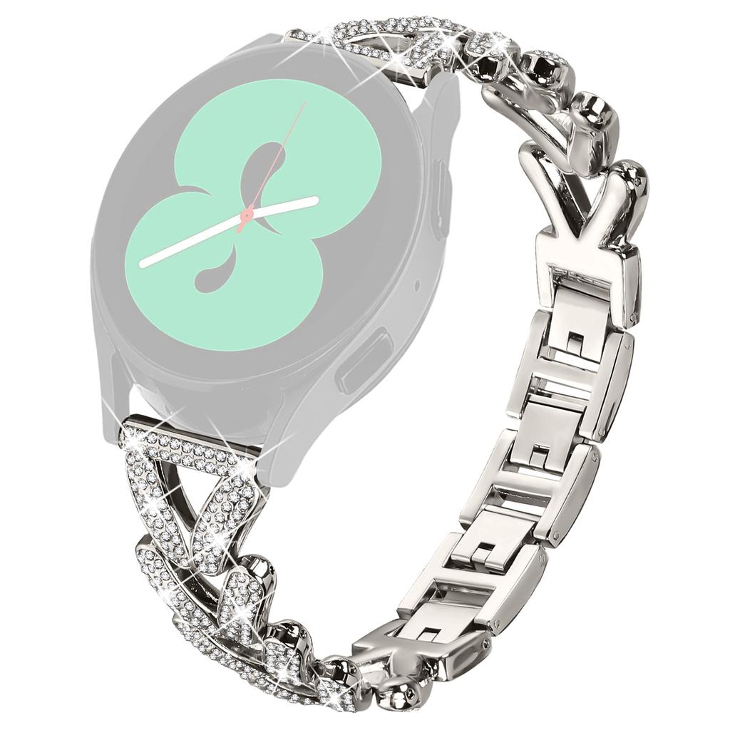 Zinc Alloy Twisted Watch Band Rhinestone Decor for Haylou RS4 Plus LS11 Watch Strap