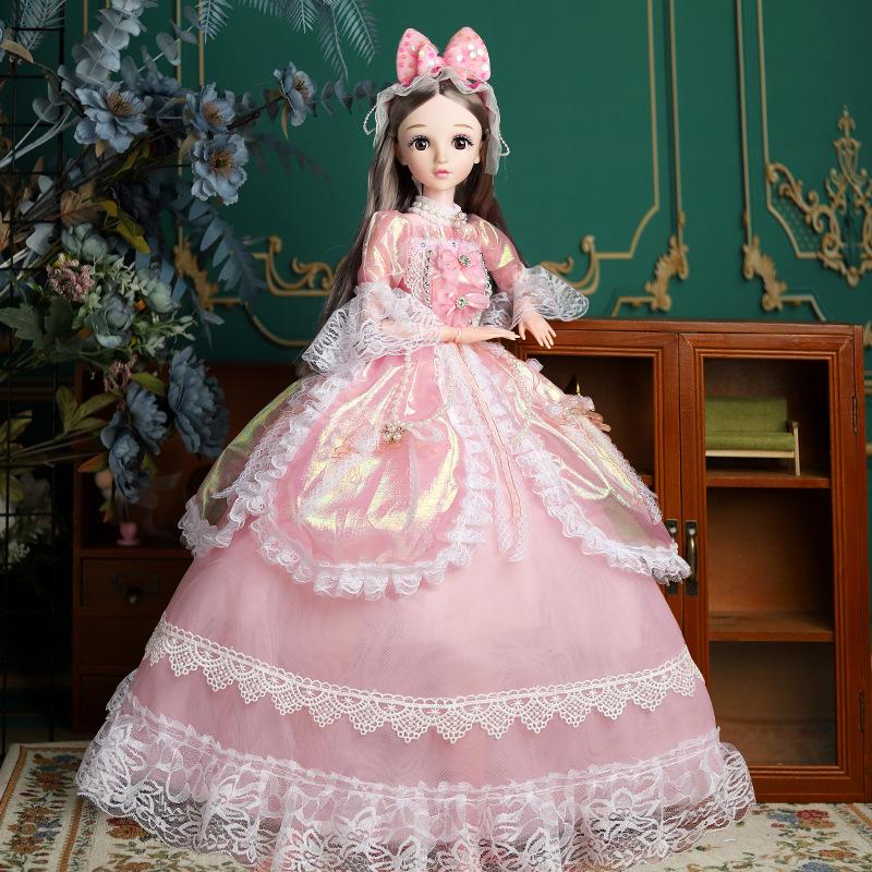 Большая кукла для переодевания 80 см, принцесса, игра в домик, игрушка для девочки, праздничный подарок на день рождения, подарочный набор, подарочная коробка