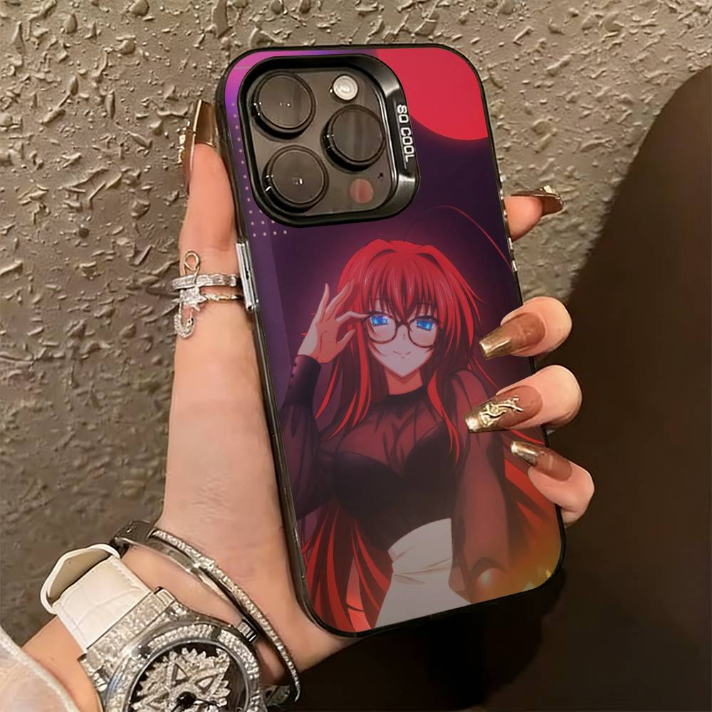High School DxD R-Риас Гремори Чехол для телефона для iPhone 17,16,15,14,13,12,11 Plus,Pro Max,XS,Цветной Серебристый Внутренний Чехол