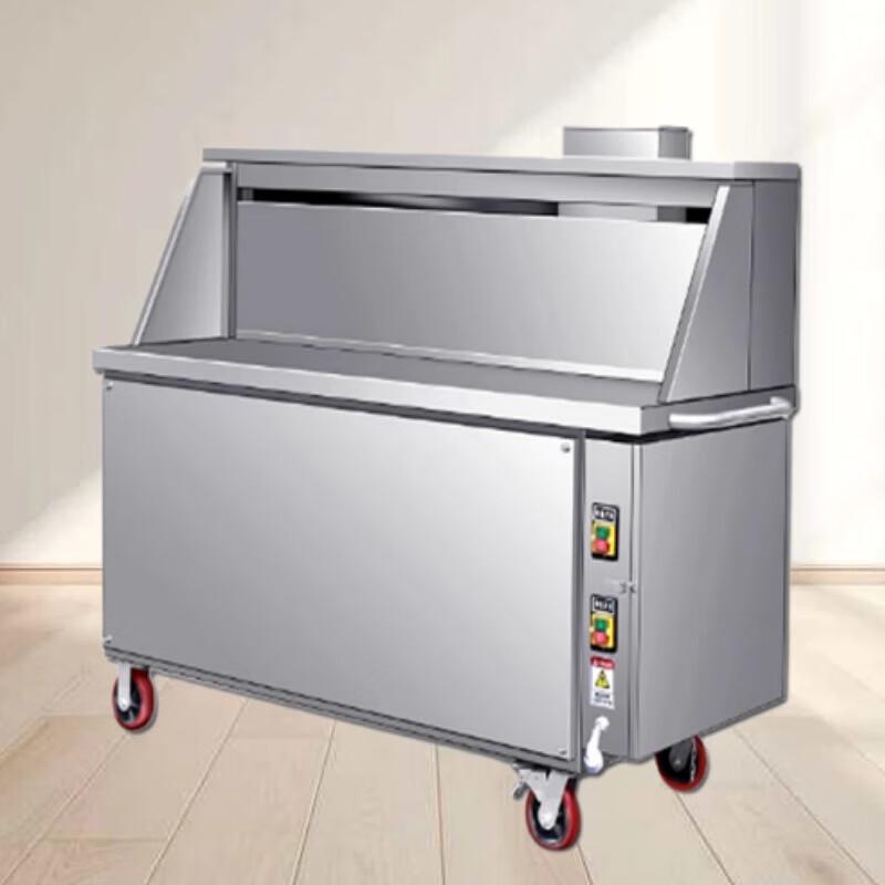 Commercial Mobile Charcoal BBQ Cart with Purification System