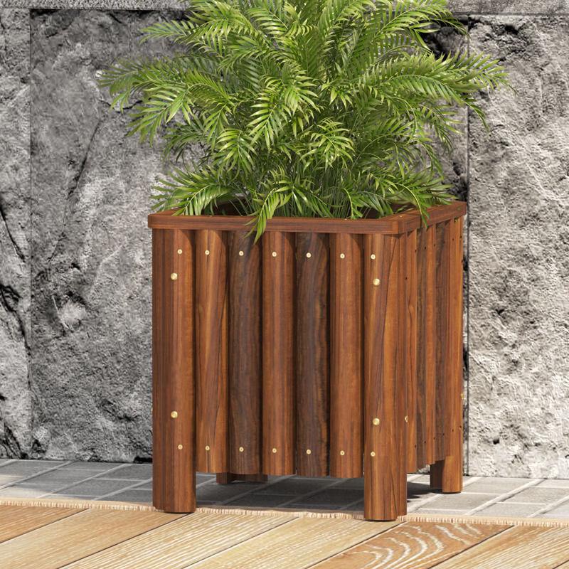 Outdoor Anti-Corrosion Wood Square Planter