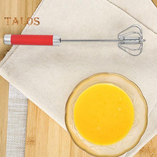 Полуавтоматический венчик для взбивания яиц, блендер, ручной толкатель, роторный венчик 10/12/14 дюймов, миксер из нержавеющей стали для приготовления пищи, кухонный инструмент