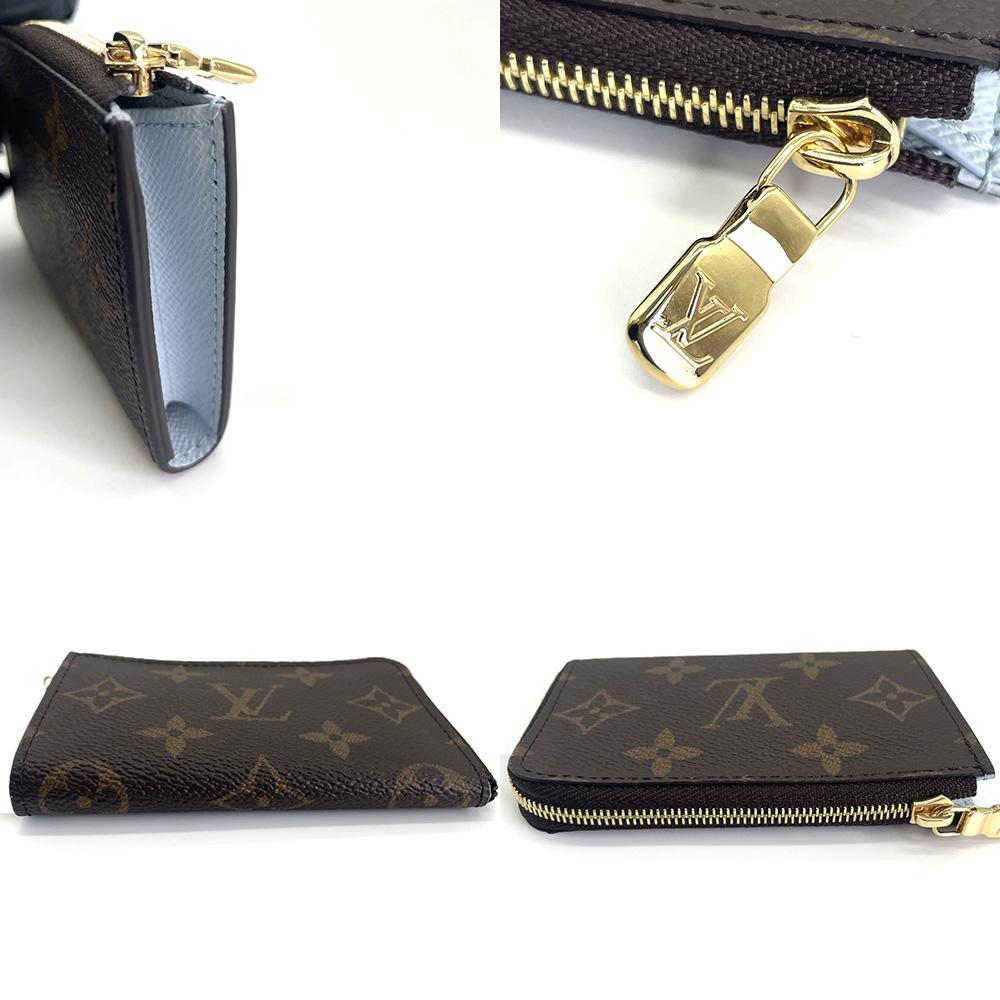 Used LOUIS VUITTONCoin case blue Monogram canvas Women