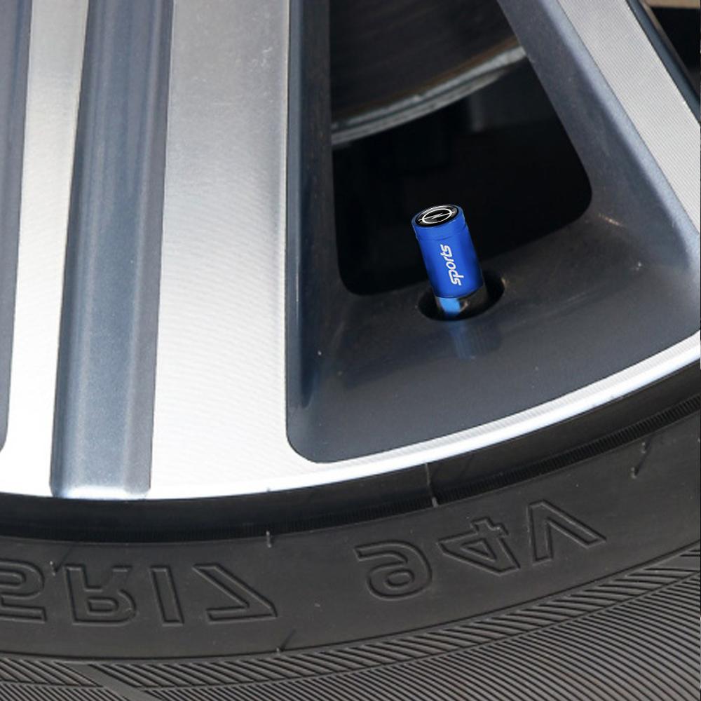 4pcs Metal Car Badges Wheel Tire Valve Caps Covers Auto Accessories For Opel Astra Mokka Zafira Vectra OPC Insignia Vivaro Corsa