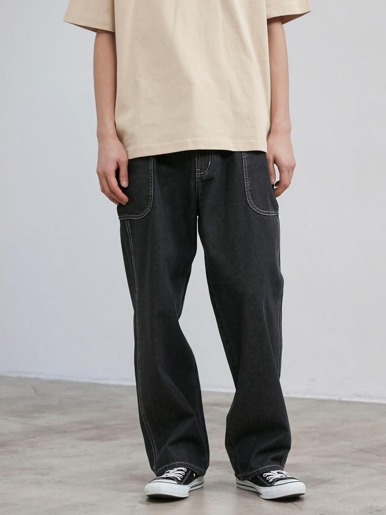 Cohen C.DENIMS Джинсы с боковыми карманами 75406030380 1970 ТЕМНО-СЕРЫЙ(19) L