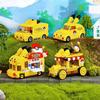 Pokemon Building Blocks Pikachu Mini Food Car Bus Model Bricks Desktop Decoration Ornaments Children DIY Toys Holiday Gifts